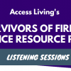 Survivors of Firearm Violence Resource Project Listening Sessions