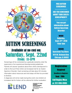 Autism Screening Flyer