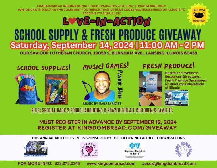 School Supply and Fresh Produce Giveaway